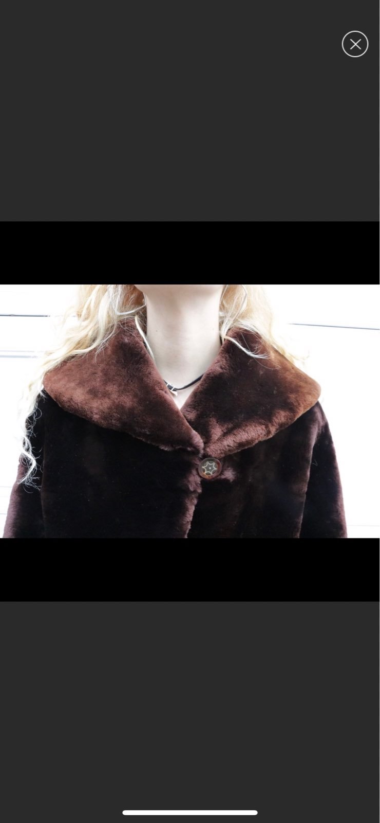 Sale LIKE NEW Vintage Brown Heavy Weight Faux Fur Long Coat !