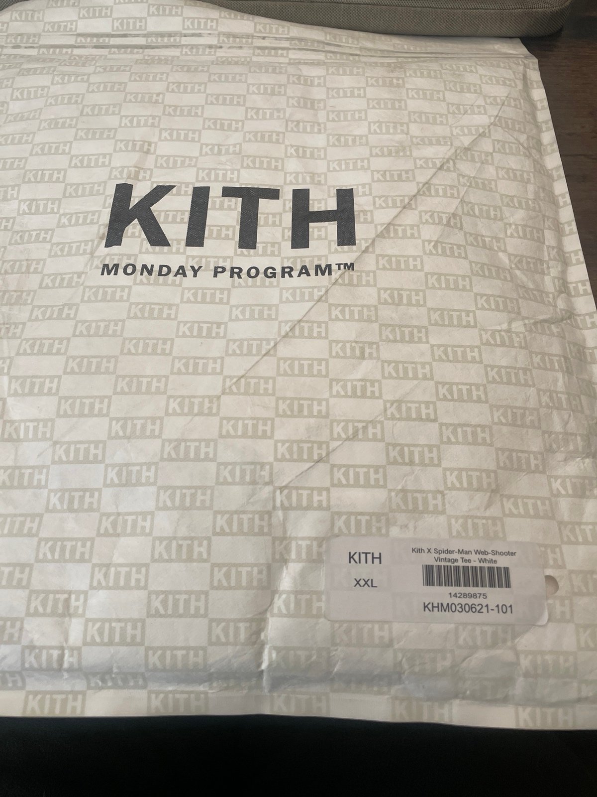KITH Spider Man Web Shooter Vintage T-Shirt Size XXL White