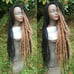Knotty Long black honey blonde locs
