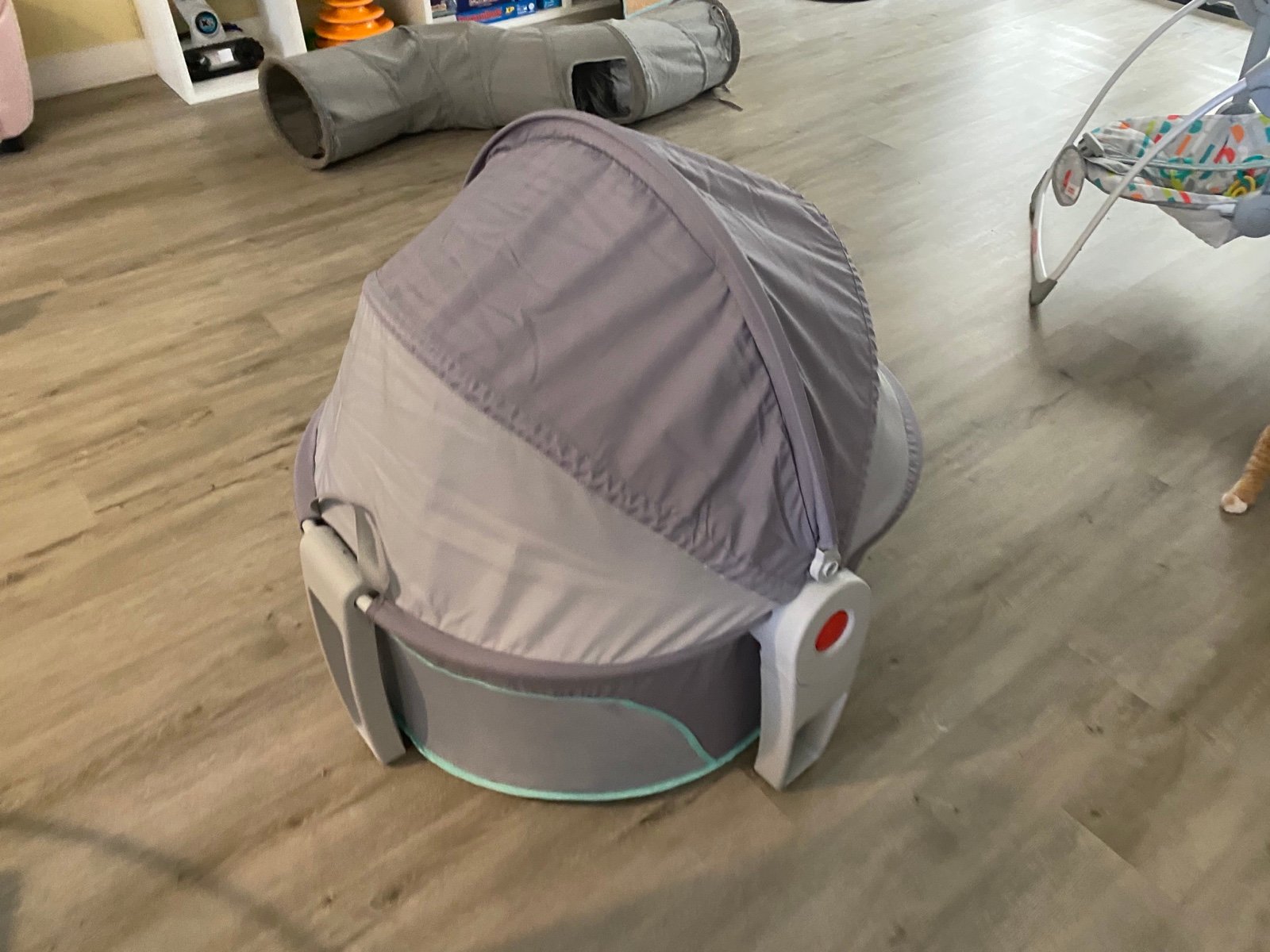 Fisher-Price Baby Portable Bassinet and Play Space On-the-Go Baby Dome with Deve