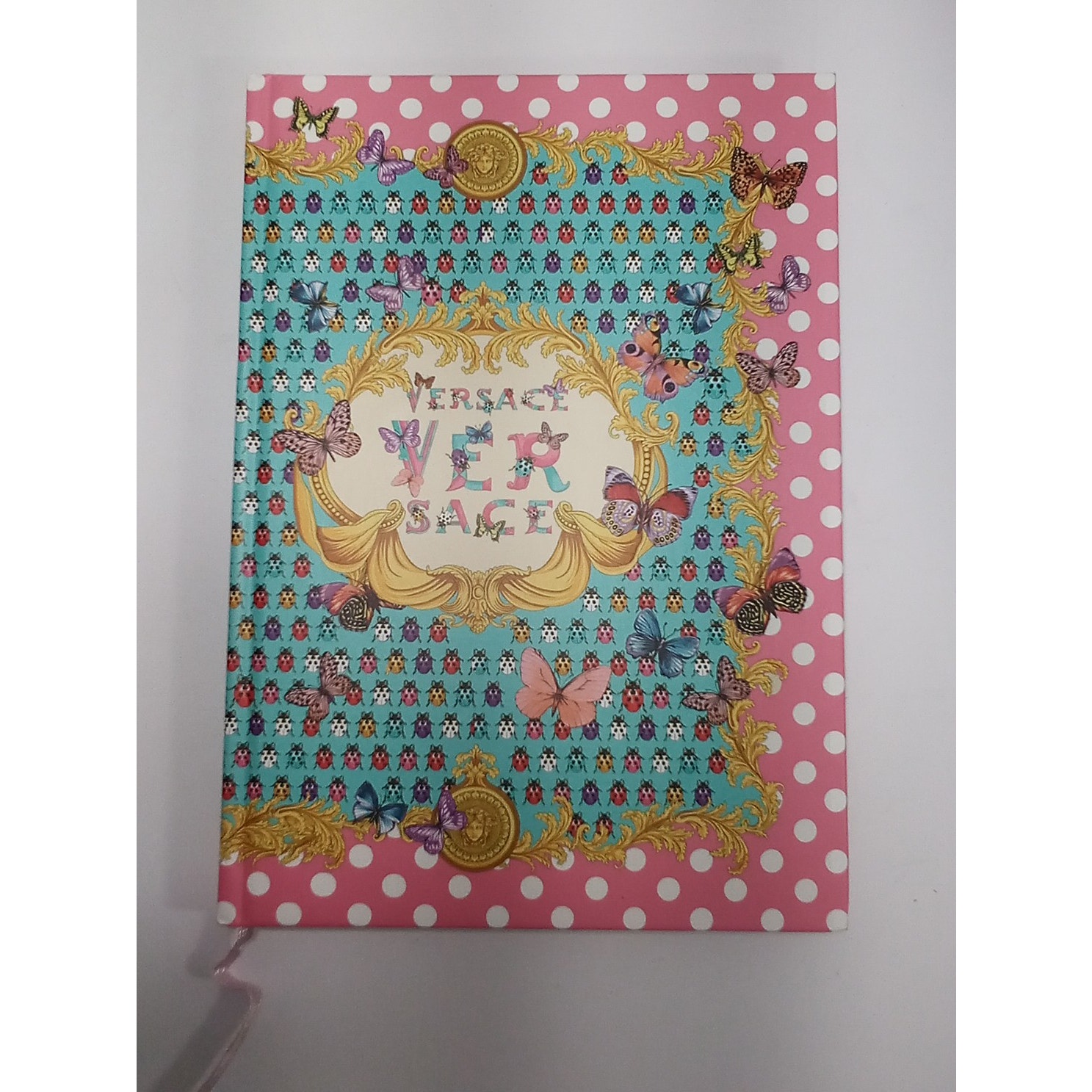 Versace Printed Notebook Heritage Butterflys and Ladybugs
