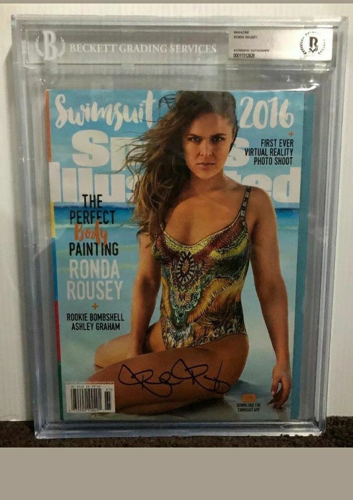 Ronda Rousey bekett certified Autographe