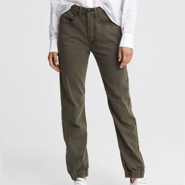 Women's rag and bone Jean joggers size 28 army green