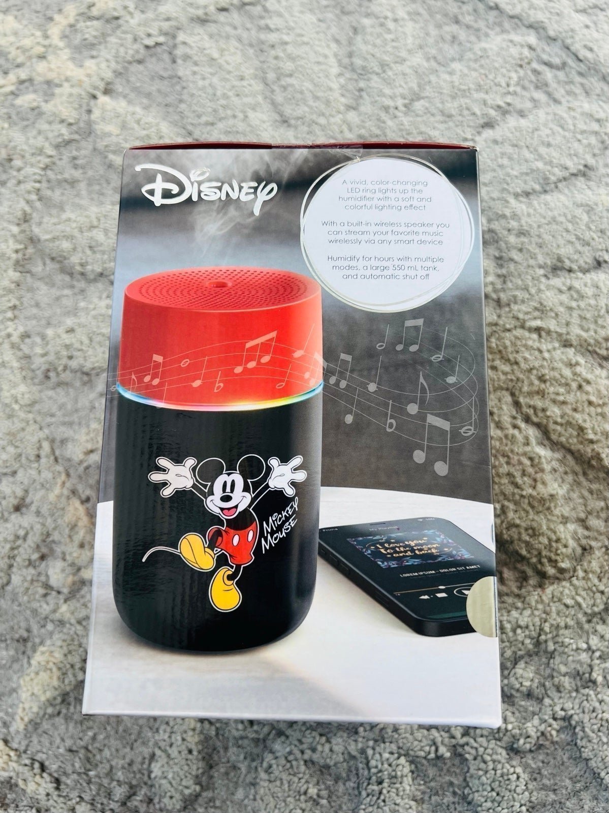 NIB❤️Disney Mickey Mouse LED Humidifier with wireless Speaker