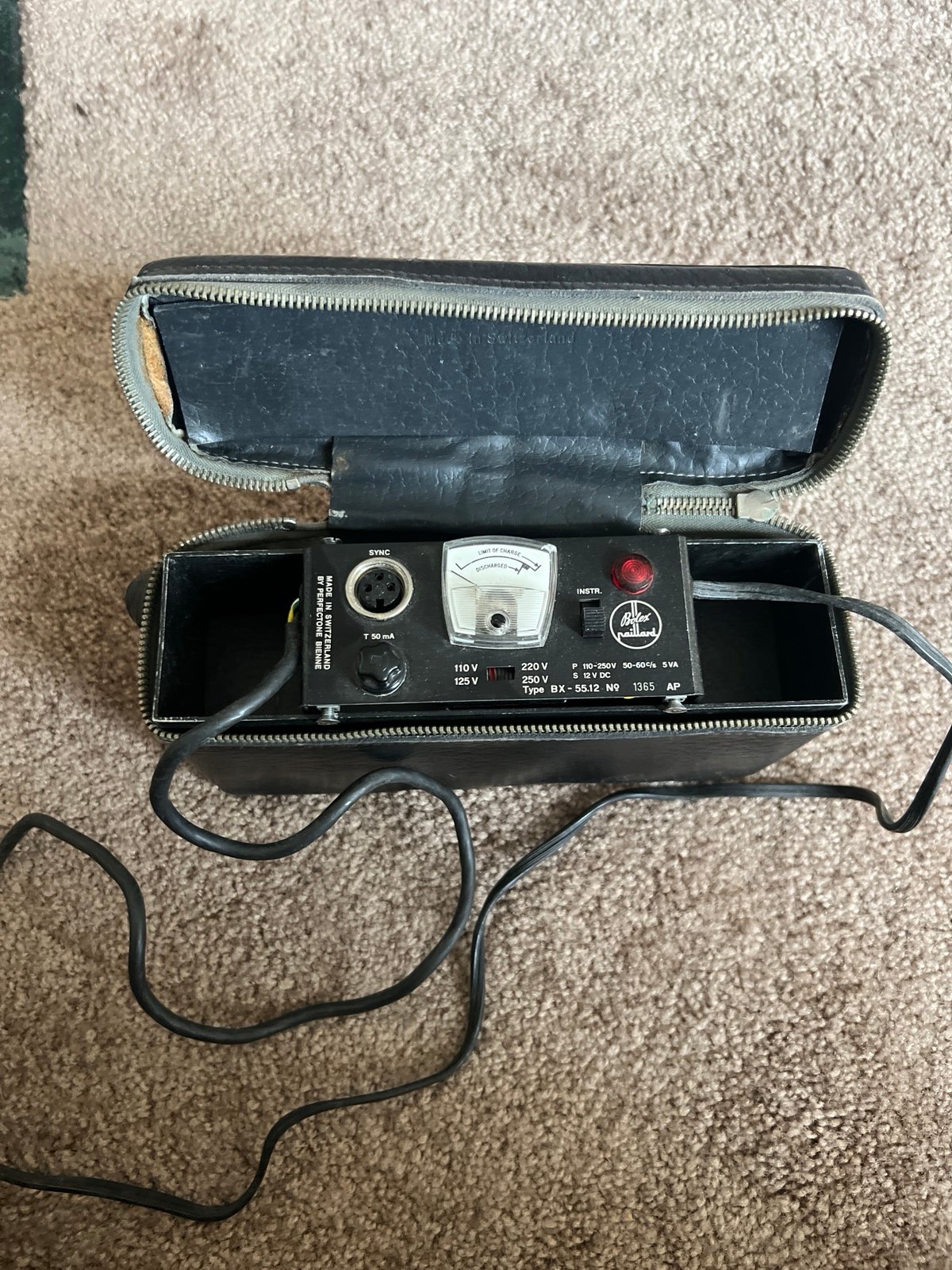 Bolex Paillard BX-55 Battery pack charger Rex 4 Rex 5 Untested