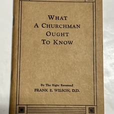 What ChurchMan Ought To Know ( 1939 ) Pamphlet