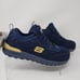 Skechers Work Shoes Womens 7.5 Blue Bulkin Balran Composite Toe Knit Sneakers