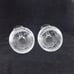 Set of 2 Pier 1 Eliza Crystal Water Goblet Etched Leaves 8 3/8 inches tall