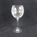 Set of 2 Pier 1 Eliza Crystal Water Goblet Etched Leaves 8 3/8 inches tall