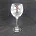 Set of 2 Pier 1 Eliza Crystal Water Goblet Etched Leaves 8 3/8 inches tall