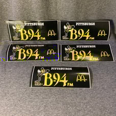 Vintahe Pittsburg B-94 FM Bumper Stickers