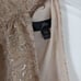 J. Crew Lace Metallic Beige Shimmer Halter Tank Top Blouse XXS