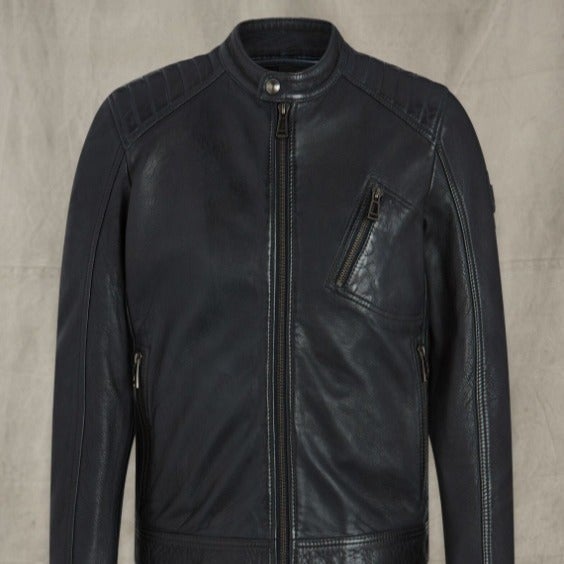 V racer leather jacket
