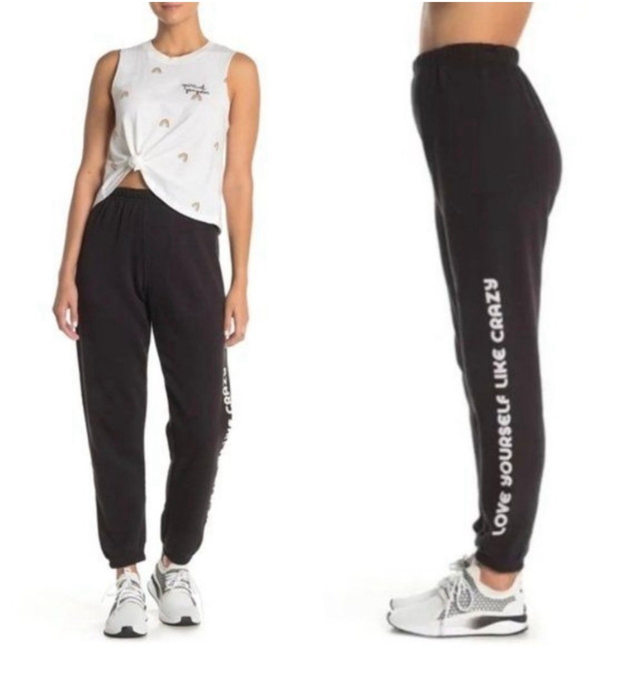 NWT SPIRITUAL GANGSTER LOVE YOURSELF SWEATPANTS SZ: m NWT