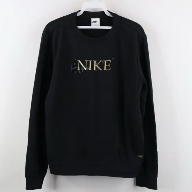 Nike Center Leopard cheetah Swoosh French Terry Sweatshirt
