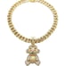 38 BABY Young Boy Monkey Pendant & Iced Box Lock Cuban Chain Hip Hop Necklace