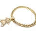 38 BABY Young Boy Monkey Pendant & Iced Box Lock Cuban Chain Hip Hop Necklace