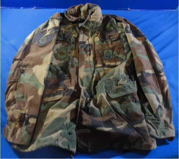 SM/LONG USGI M-65 BDU WOODLAND CAMOUFLAGE COLD WEATHER CW FIELD JACKET RC 2039