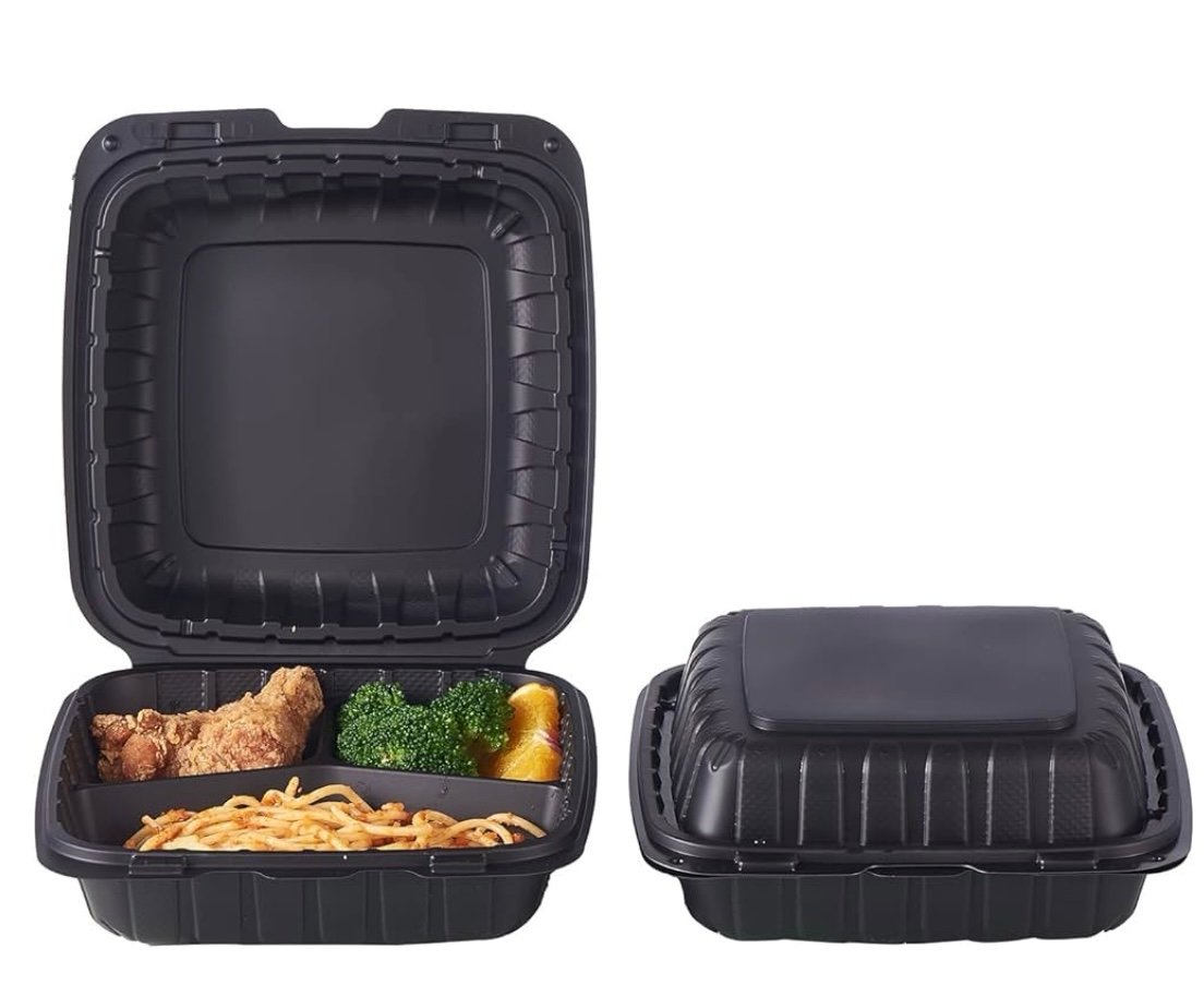 Kari out bowls new in box 150 counts 3 compartment, price for each box