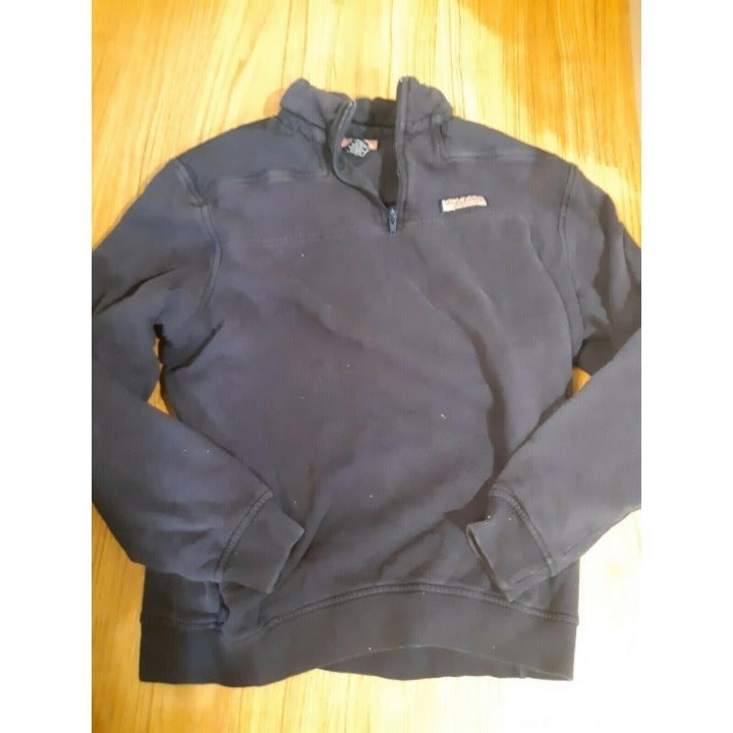 Vineyard Vines Pullover Sweater 1/4 Zip Solid Blue Womens Size Small Cotton