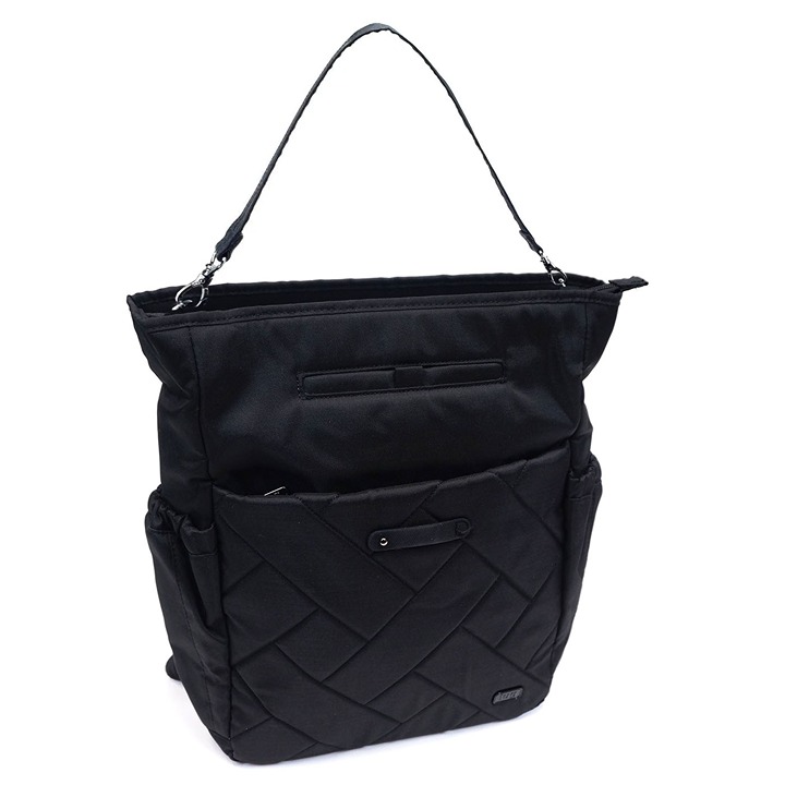 NEW ❤️ Lug Symphony Brushed Black Convertible Tote Backpack RFID