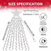 350 LED Star String Lights Christmas Decoration