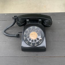 Vintage Bell System Black Rotary Phone