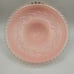 1930s Pink Glass Light Shade Dome Shaped Ceiling Candlewick Edge 3 Hole Mount