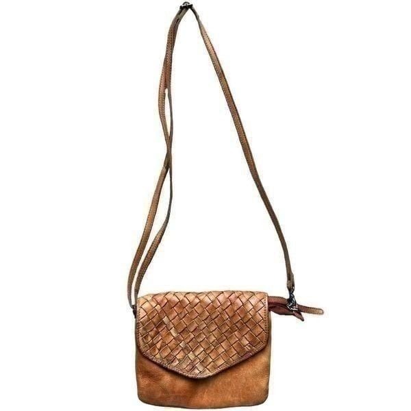 Vilenca Holland Handcrafted Leather Crossbody Bag Unisex Zip Adjustable Strap