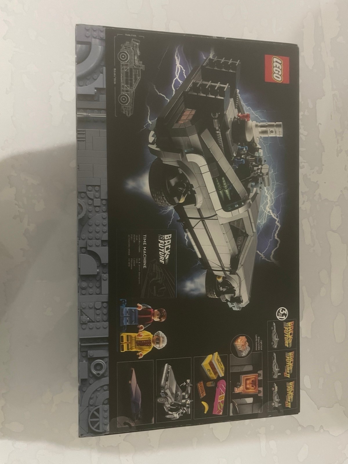 Lego icons back to the future time machine car