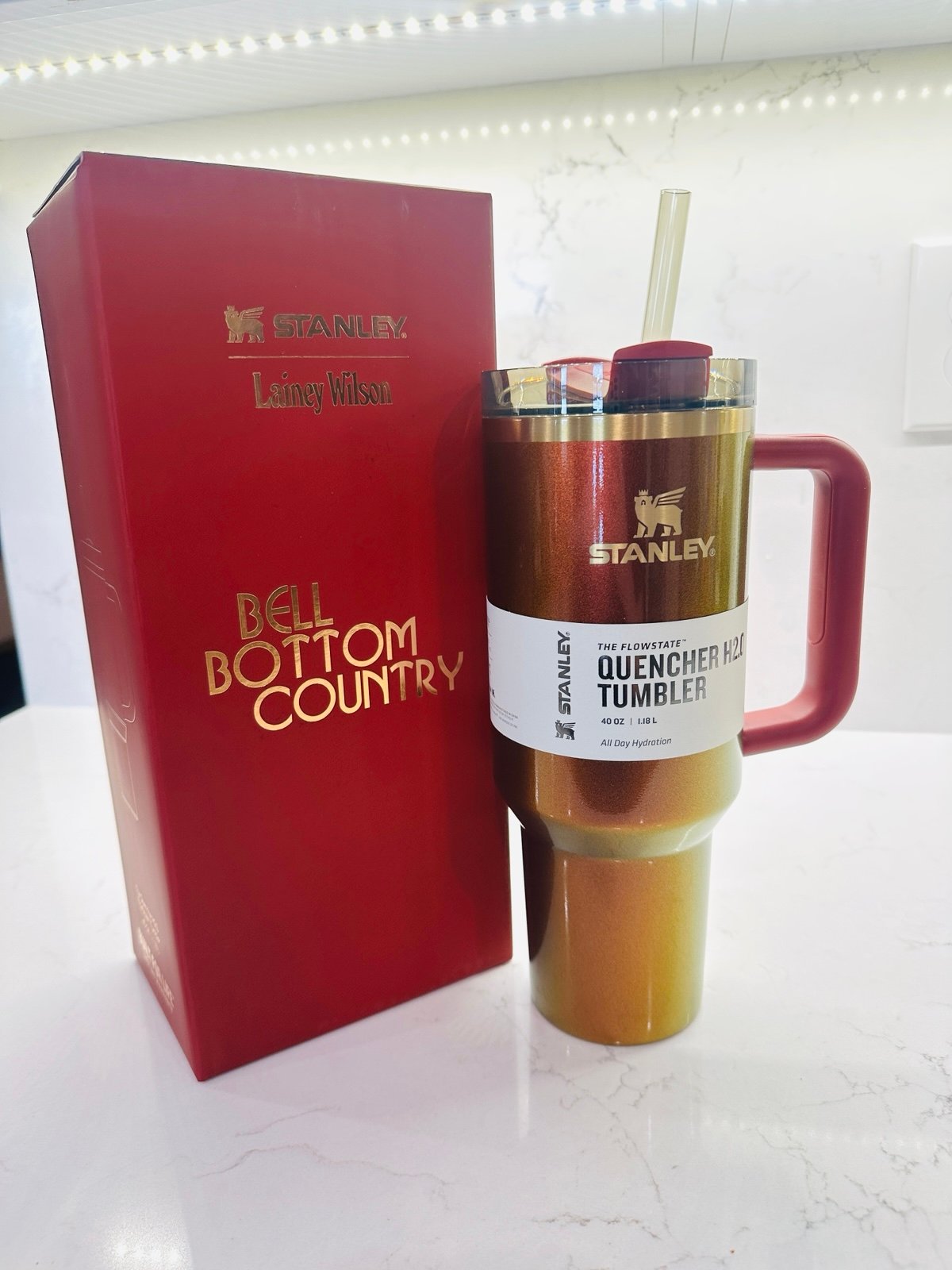 Lainey Wilson Limited Edition Stanley 40oz Tumbler- Country Gold