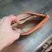 NWT Coach Ali Tangerine Leather Wallet Large Wristlet Clutch 42647