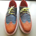 Xicaru Leather Wingtip Oxfords Multicolor Neon Sole Size 26.5 (US 8.5)
