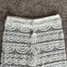 all over lace flare leg pull on white coverup beach pants women’s S
