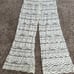 all over lace flare leg pull on white coverup beach pants women’s S