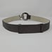 Chico's Metallic Adjustable Leather Cinch Belt with Rhinestone Buckle, S/M