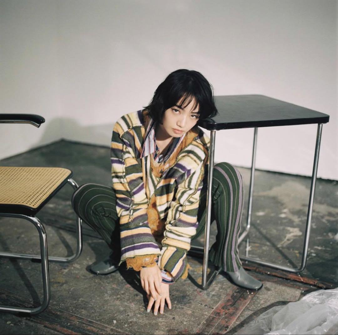 perverze Color Stripe Knit Sweater