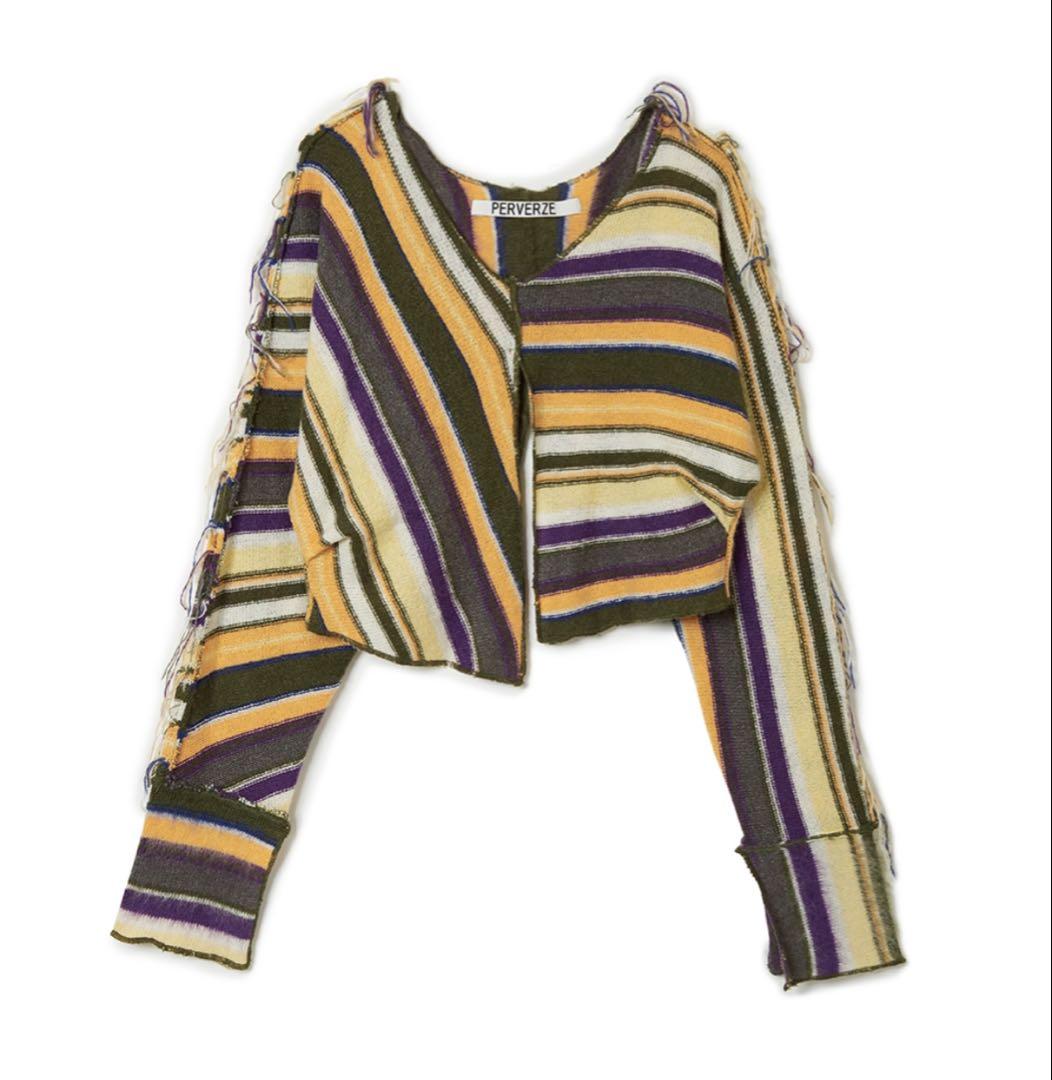 送料無料特集 | 激安の新品・型落ち・アウトレット perverze Color Stripe Knit Sweater ニット/セーター