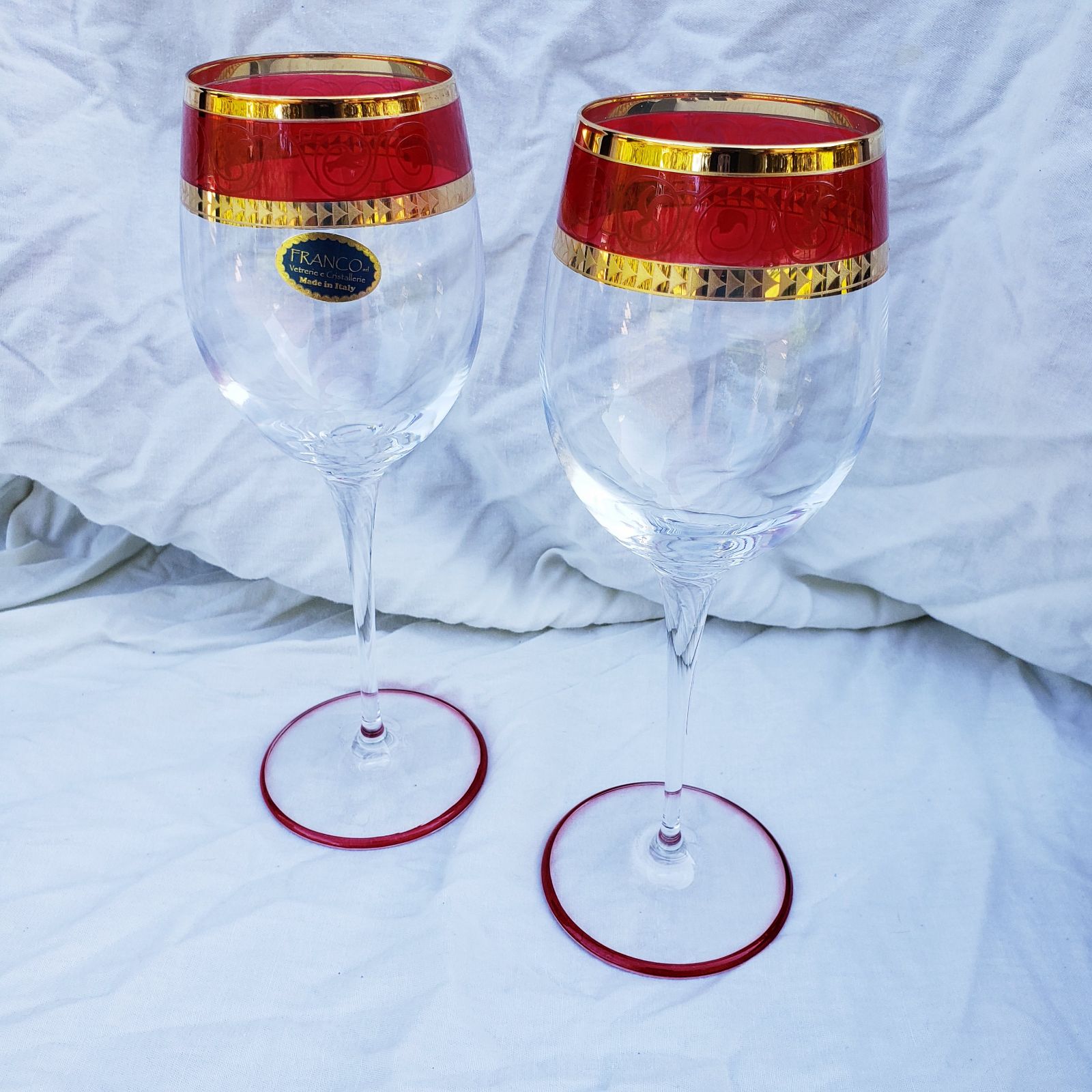 buy cheap new VITA DOLCE FRANCO RED GLASS WINE GOLD & Home buy cheap new VITA DOLCE FRANCO RED GLASS WINE GOLD & Home