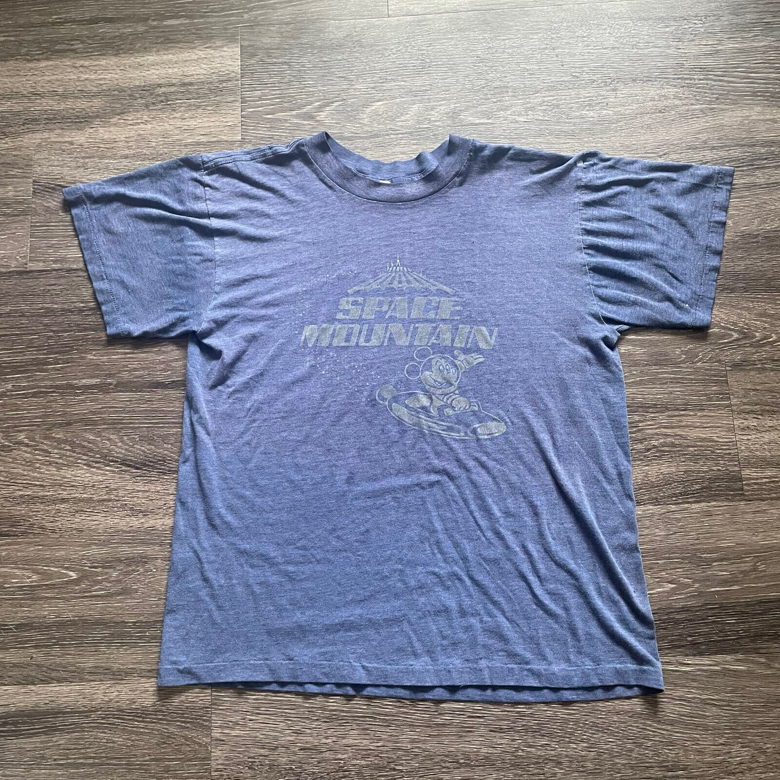 Vintage 90s Disney Space Mountain T Shirt Adult Large Single Stitch