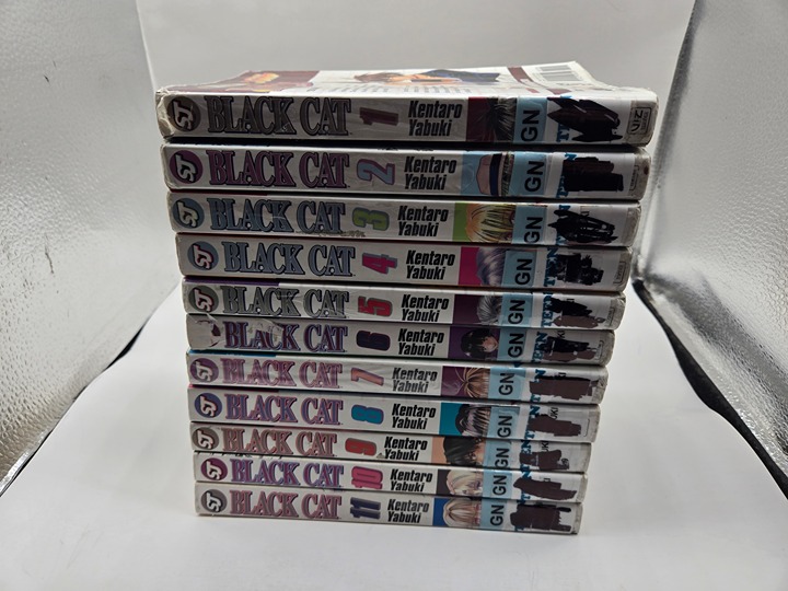 Kentaro Yabuki's Black Cat Vol. 1-11 English Manga Set