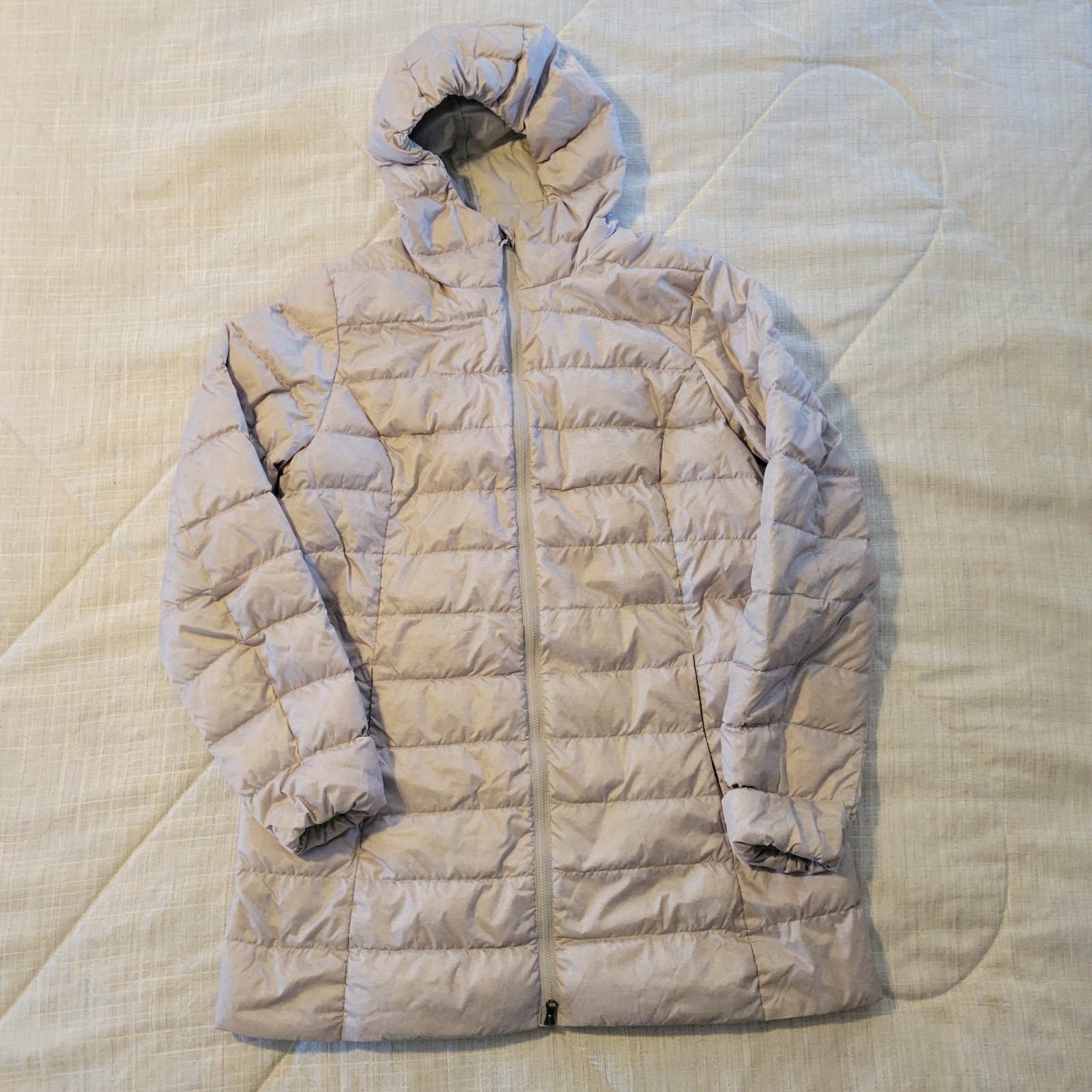 Eddie Bauer EB650 Down Puffer Jacket Lightweight Long Parka Women’s Large