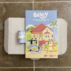Australia post Bluey 1 bucks uncirculated coins with a folder
