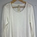 Magnolia Pearl Dylan Tee White Long Sleeve Relaxed Oversized Fit One Size Cotton