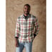 The Normal Brand Mens Shirt Beige Mountain Overshirt Apres Plaid Cabincore XL