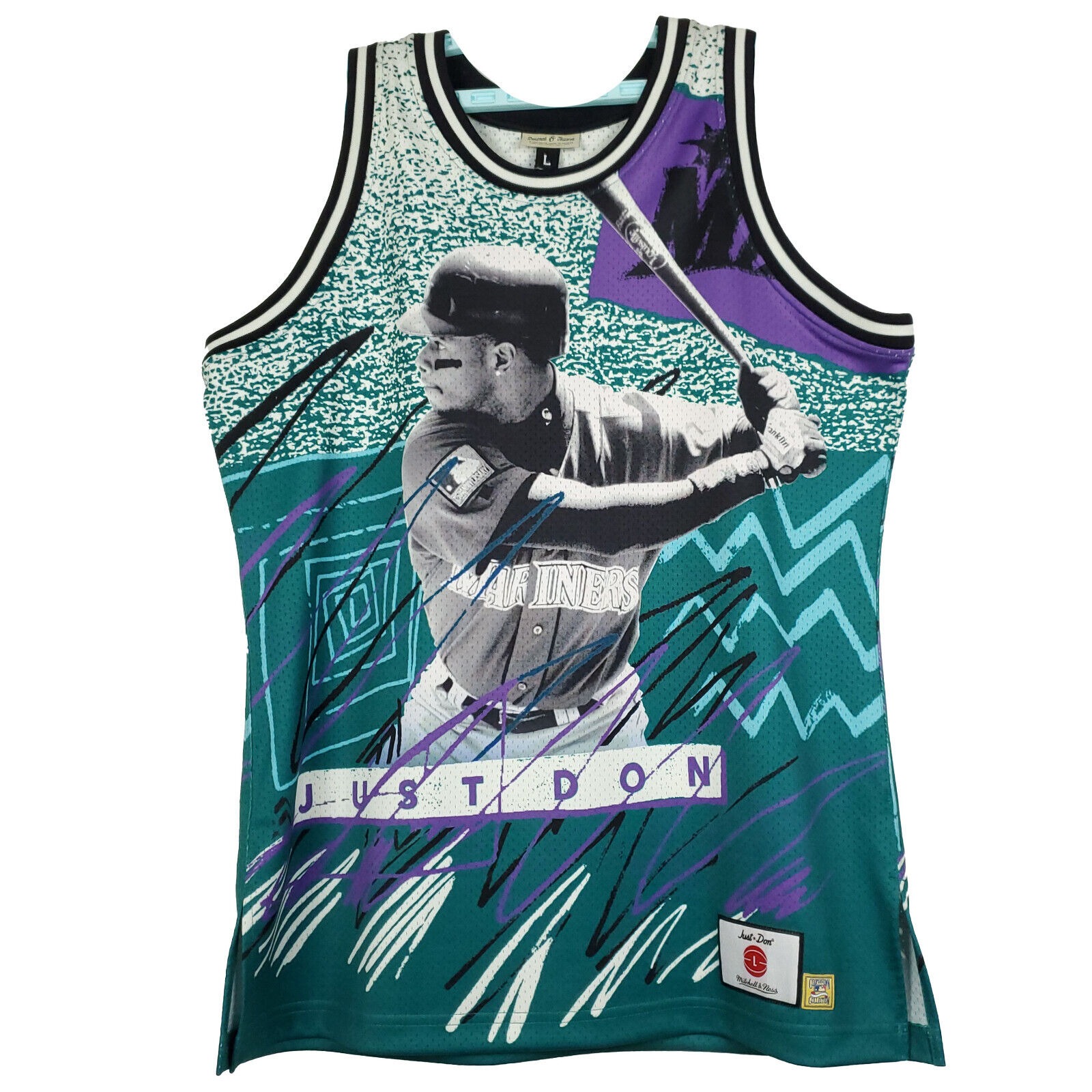 Just Don Ken Griffey Jr. Seattle Mariners Mitchell & Ness MLB Large Jersey NWT