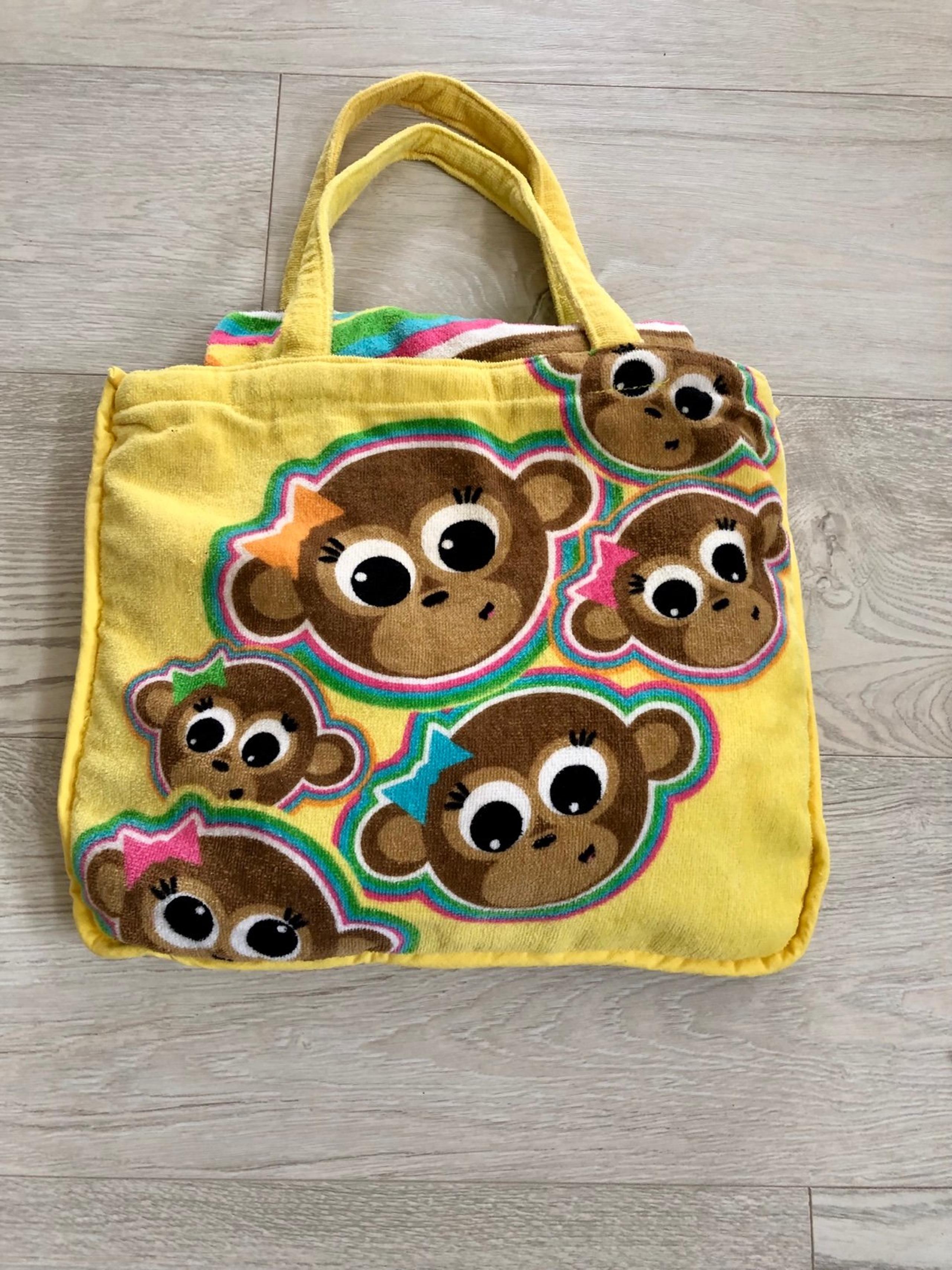 New Justice Plush Terry Beach Tote Bag & Towel Combo 2-in-1
