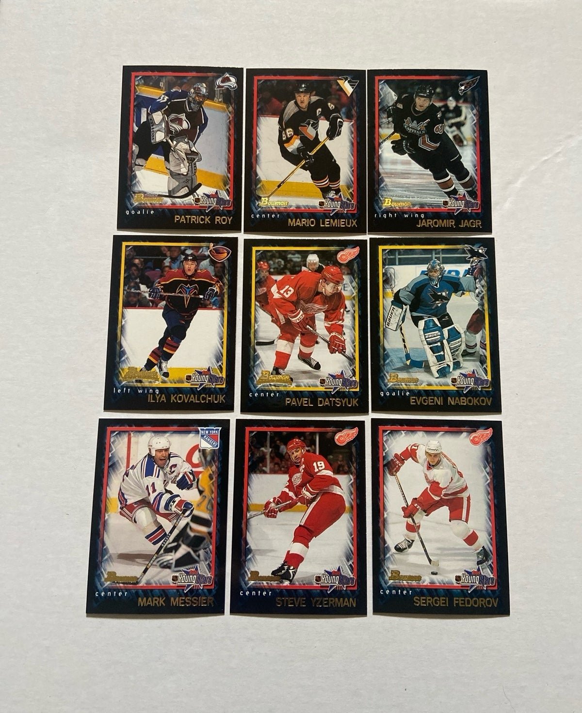 2001-02 Bowman YoungStars HOCKEY NHL COMPLETE SET DATSYUK KOVALCHUK RC HOF+++