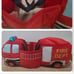 Plush 3D Firetruck Kids Costume Lights & Sounds Halloween NEW