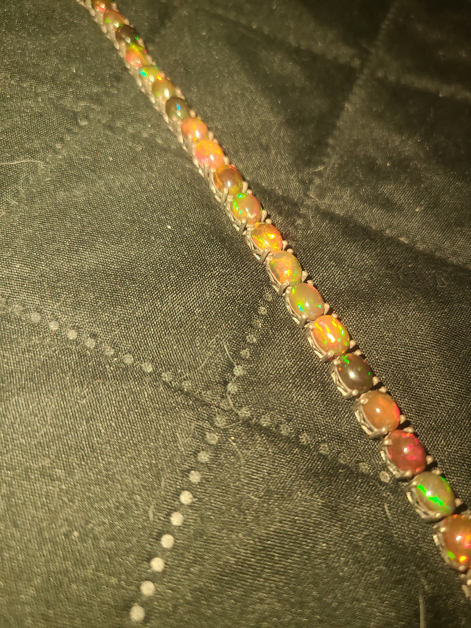 Cats eye opal bracelet